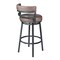 Armen Living Titana 26" Barstool in Mineral finish with Bandero Tobacco upholstery 721535746866 - alternate 4